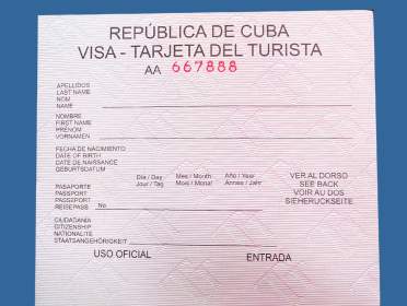 Cuba Visa Cuba Visa